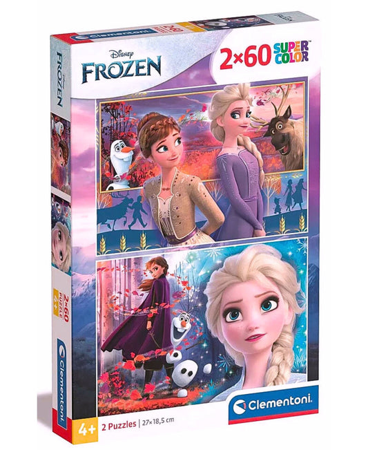 Disney Frozen Kinderpuzzle Clementoni 2x60 Puzzleteile