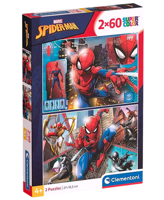 Spider-Man Kinderpuzzle Clementoni 2x60 Puzzleteile