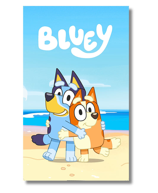 Bluey & Bingo Bade-/Strandtuch  70 x 140 cm