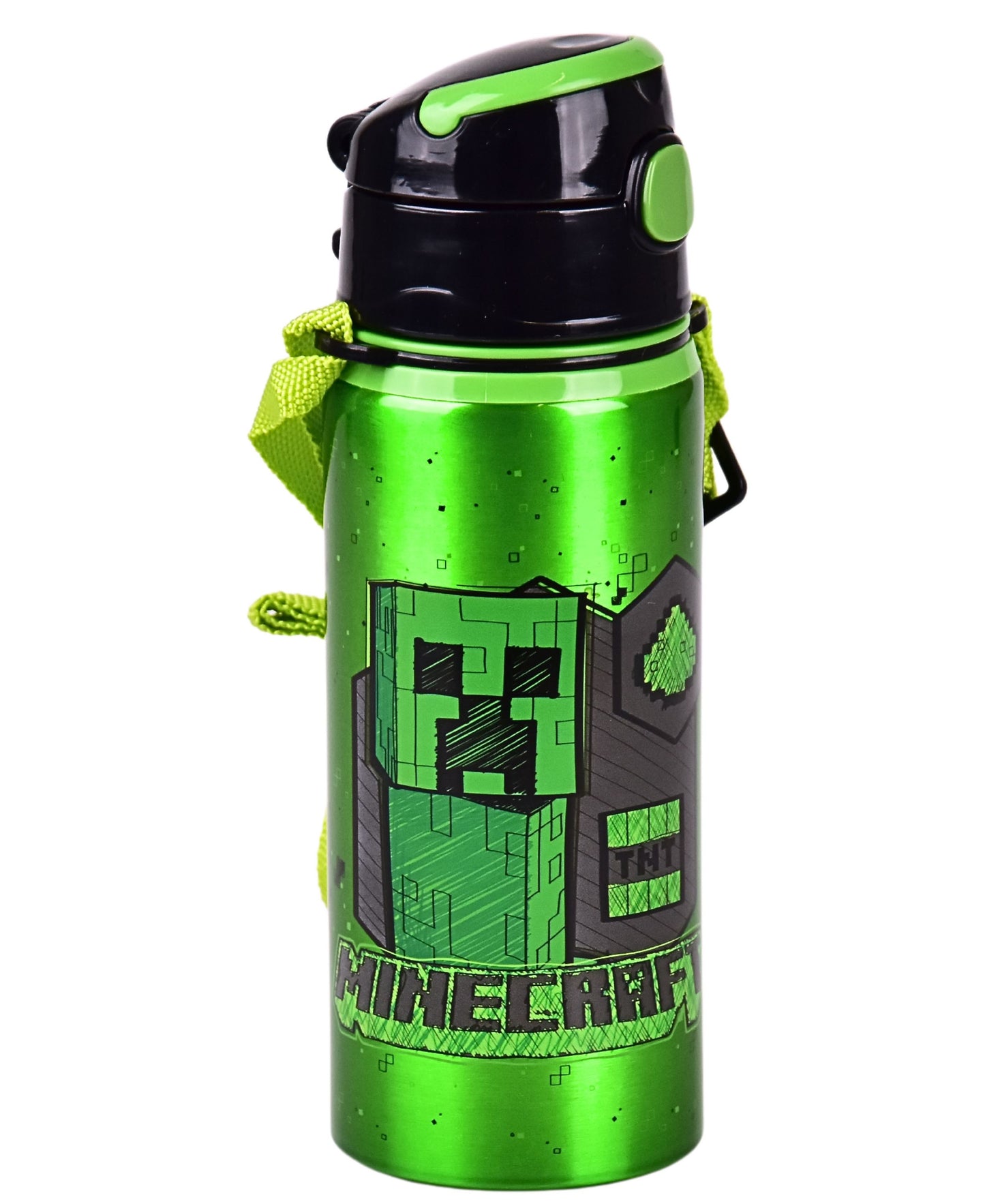 Alu-Trinkflasche Minecraft 600 ml mit Tragegurt