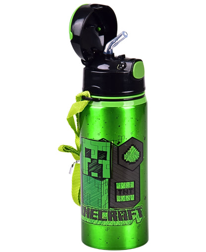 Alu-Trinkflasche Minecraft 600 ml mit Tragegurt