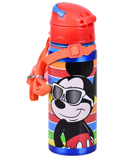 Alu-Trinkflasche Mickey Mouse 600 ml mit Tragegurt