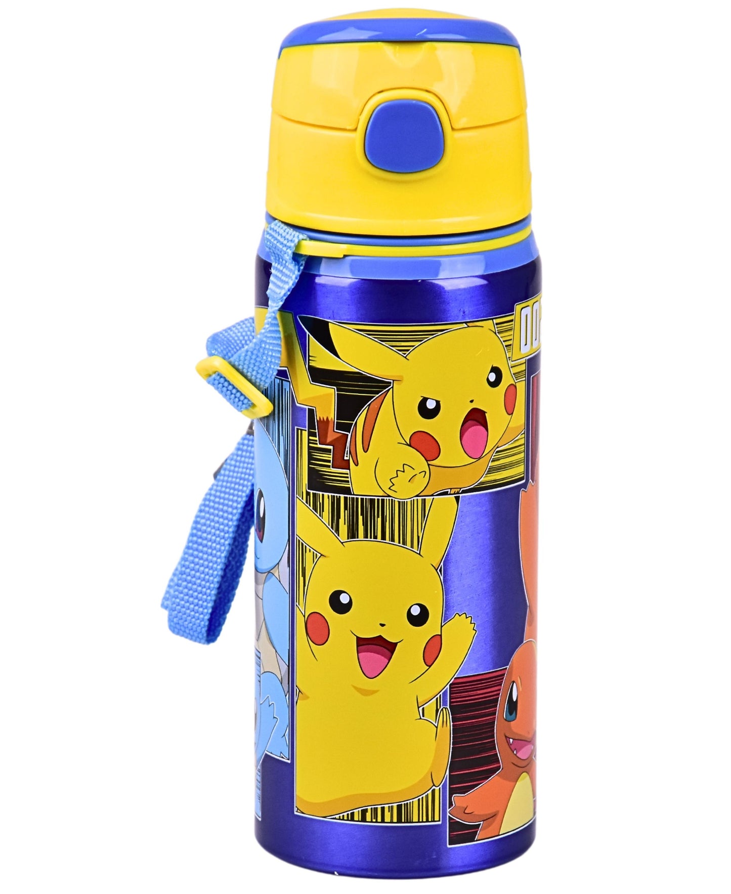 Alu-Trinkflasche Pokémon 600 ml mit Tragegurt