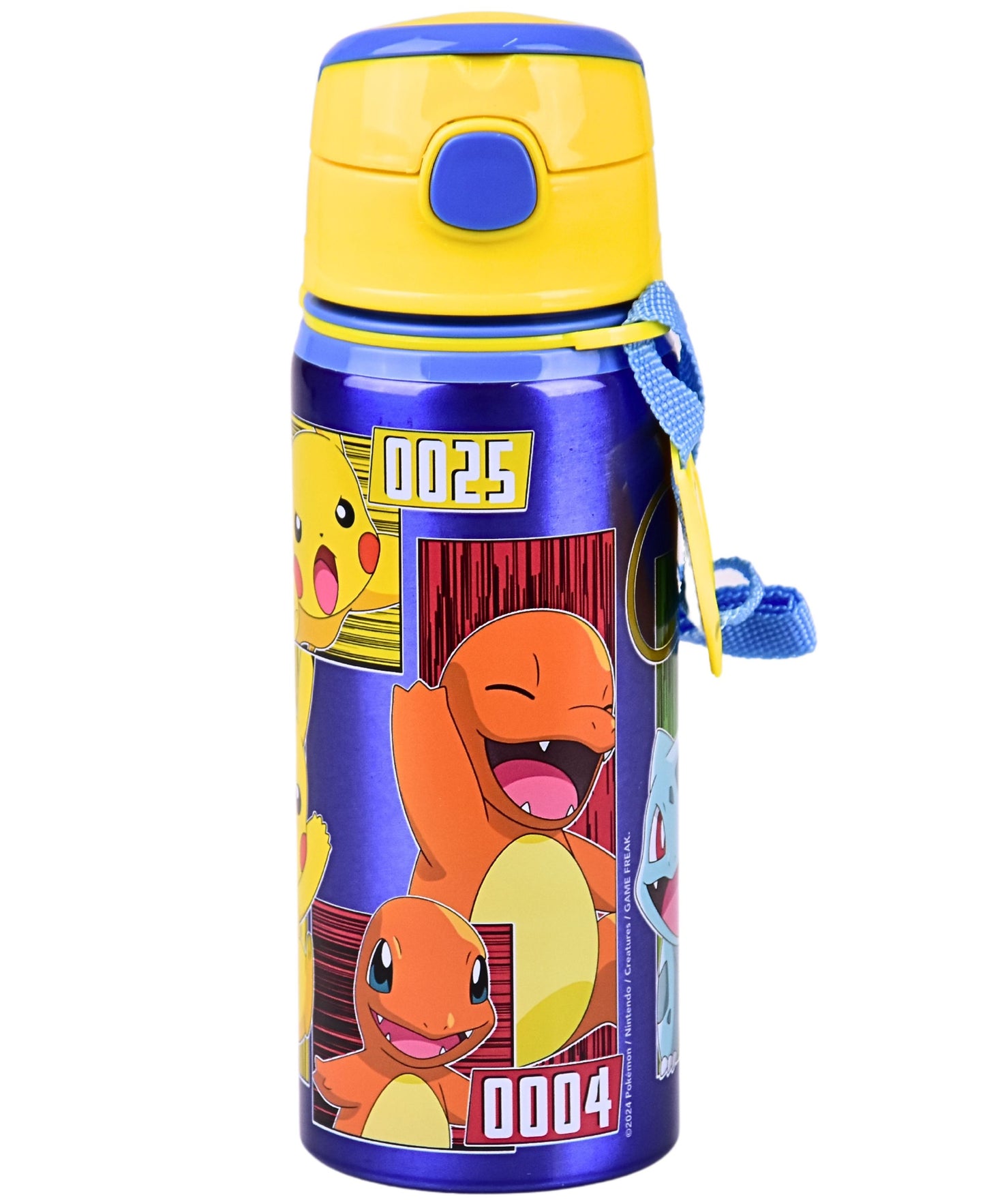 Alu-Trinkflasche Pokémon 600 ml mit Tragegurt