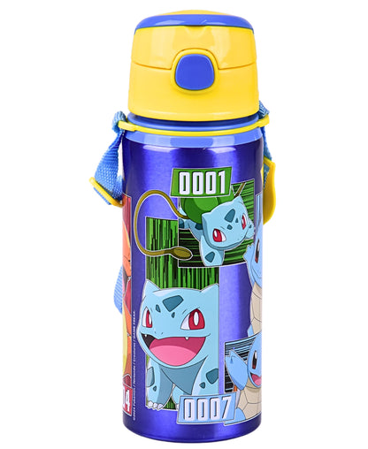 Alu-Trinkflasche Pokémon 600 ml mit Tragegurt