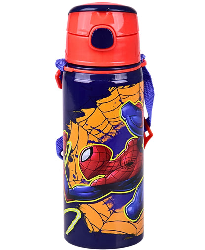 Alu-Trinkflasche Spider-Man 600 ml mit Tragegurt