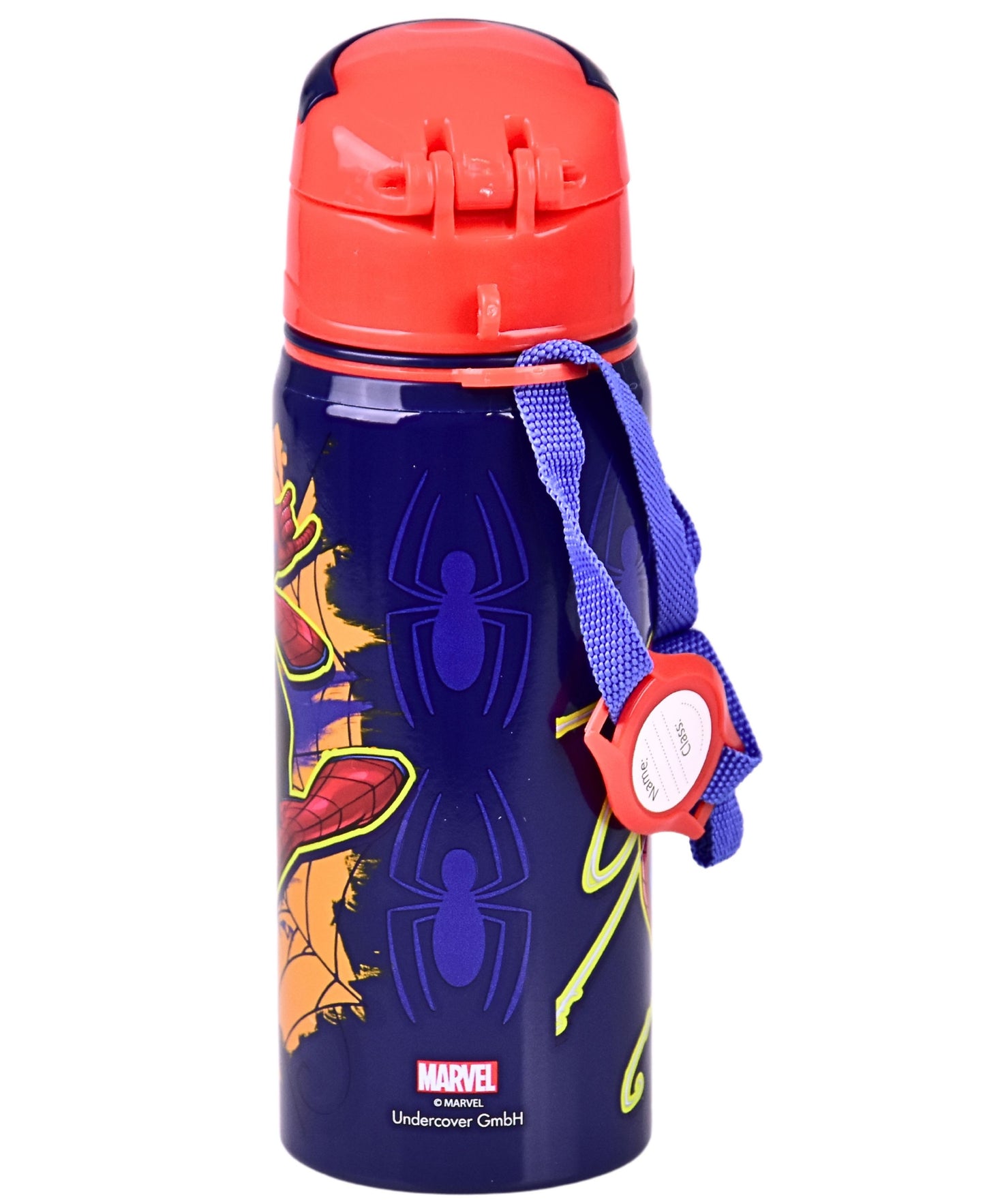 Alu-Trinkflasche Spider-Man 600 ml mit Tragegurt