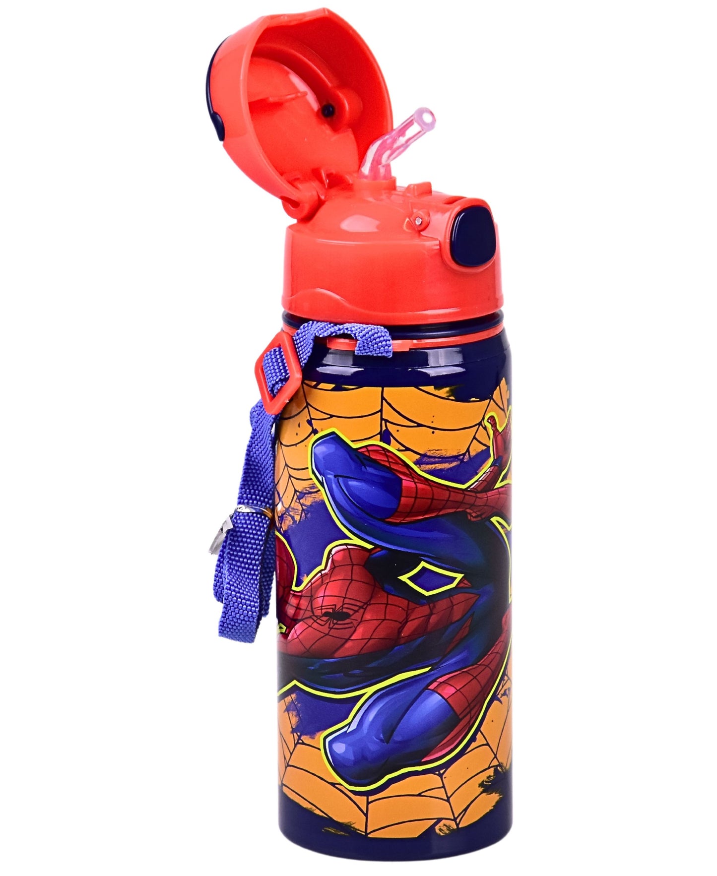 Alu-Trinkflasche Spider-Man 600 ml mit Tragegurt