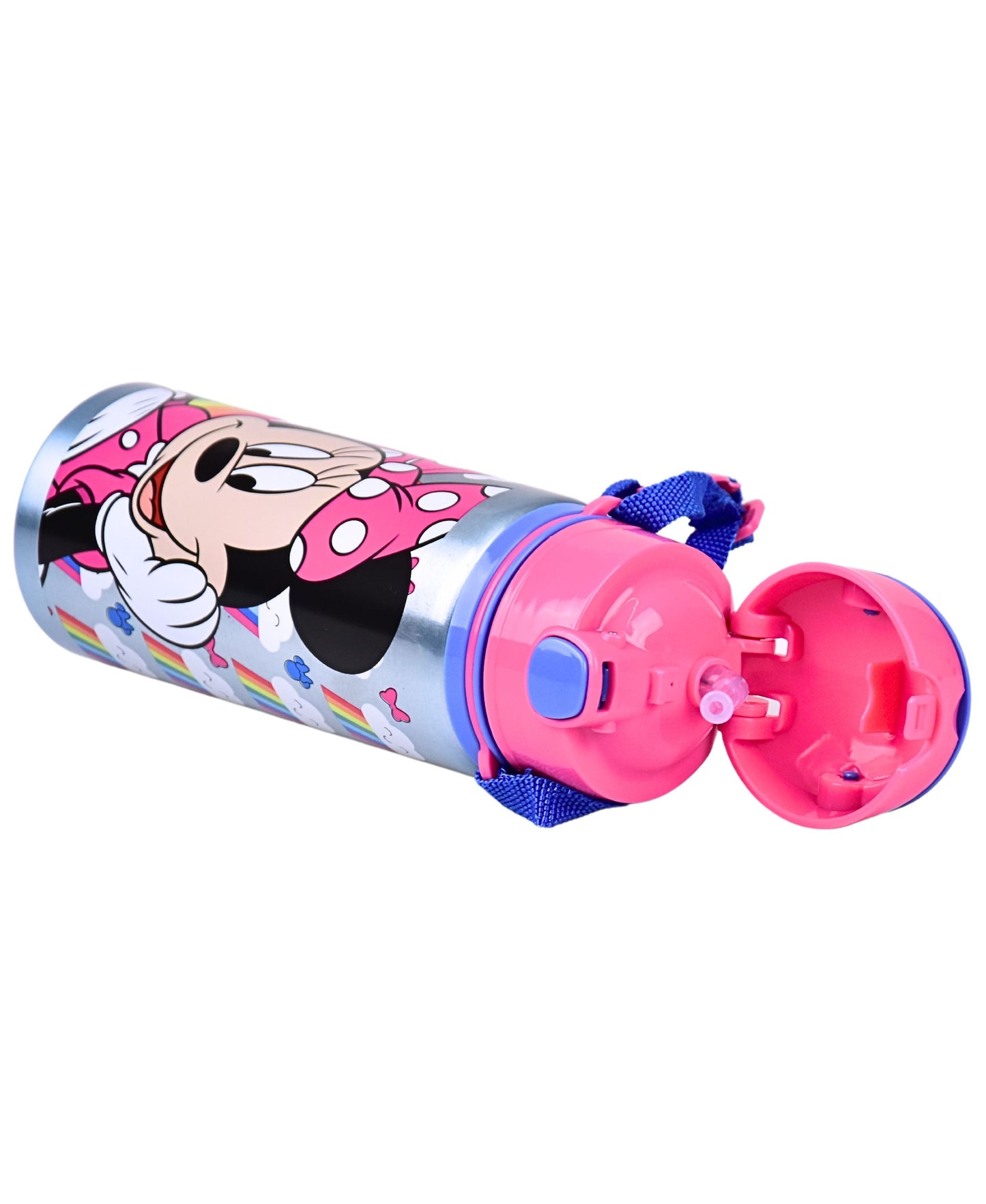 Alu-Trinkflasche Minnie Mouse 600 ml mit Tragegurt