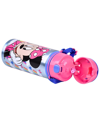 Alu-Trinkflasche Minnie Mouse 600 ml mit Tragegurt