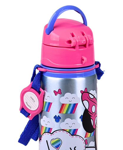 Alu-Trinkflasche Minnie Mouse 600 ml mit Tragegurt