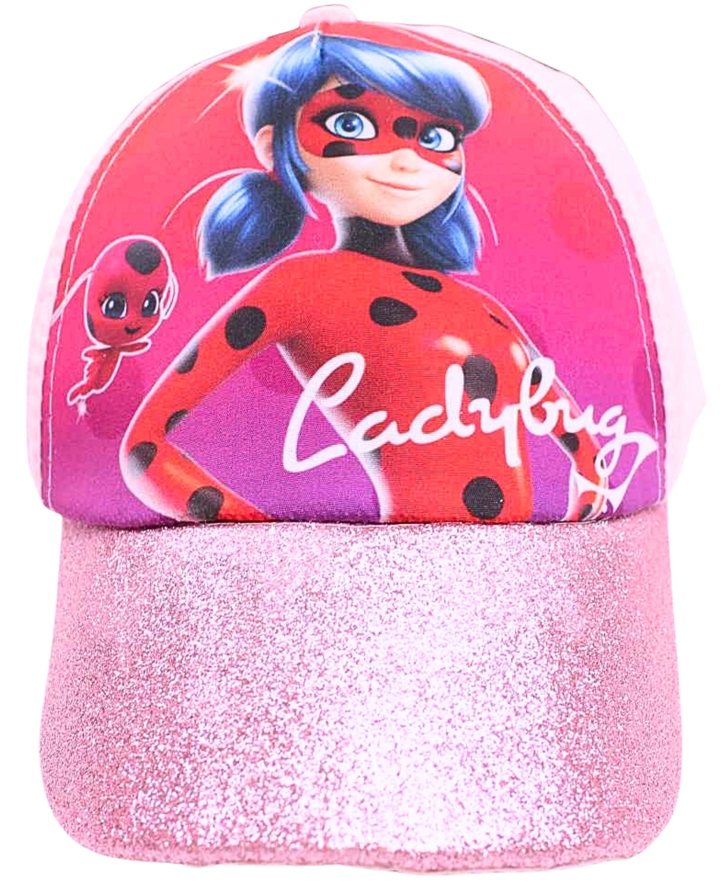 Sommerkappe Miraculous Ladybug mit Glitzer