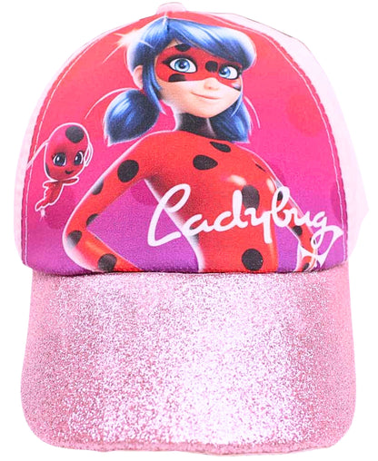 Sommerkappe Miraculous Ladybug mit Glitzer