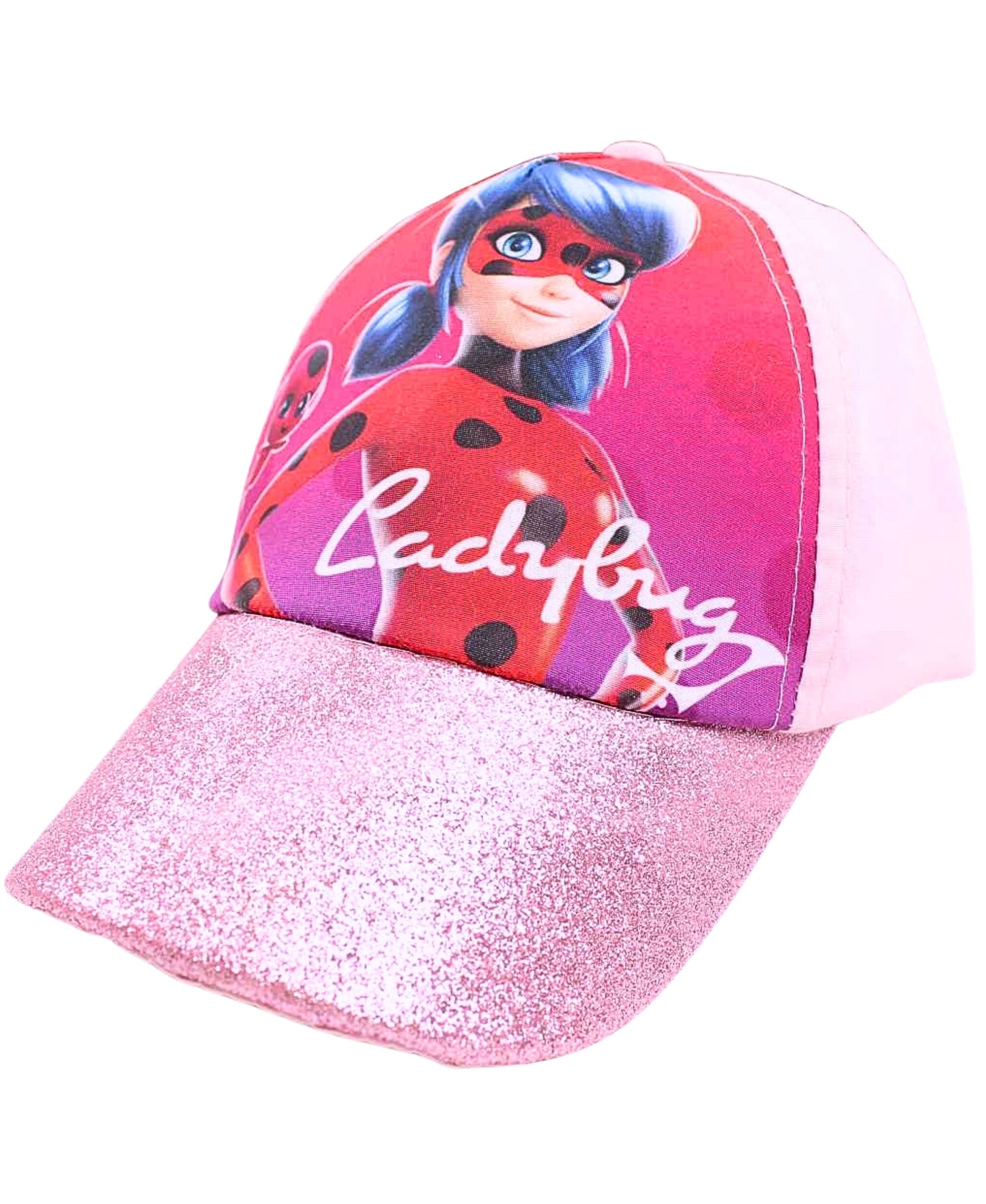 Sommerkappe Miraculous Ladybug mit Glitzer