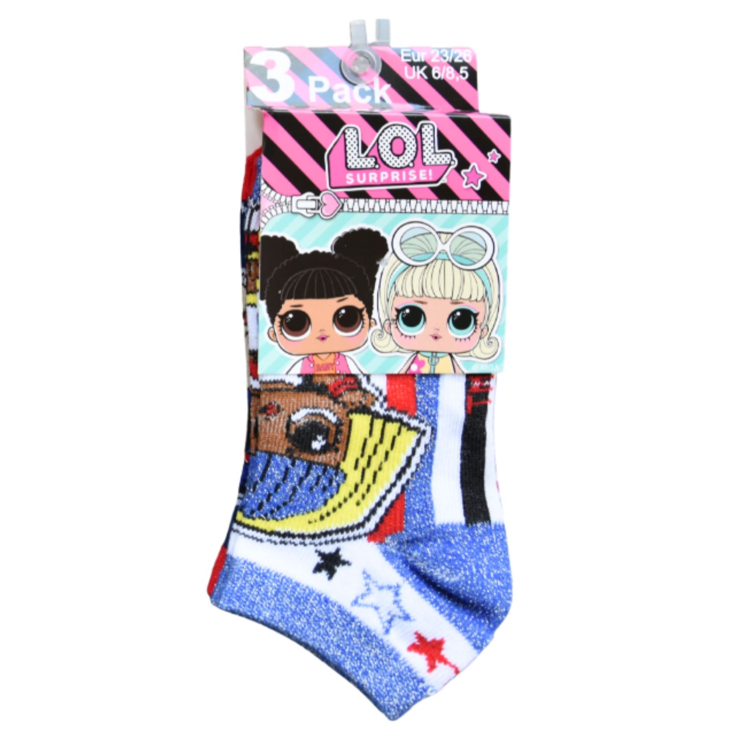 L.O.L. Surprise Kindersocken 6er - Pack Gr. 23-30