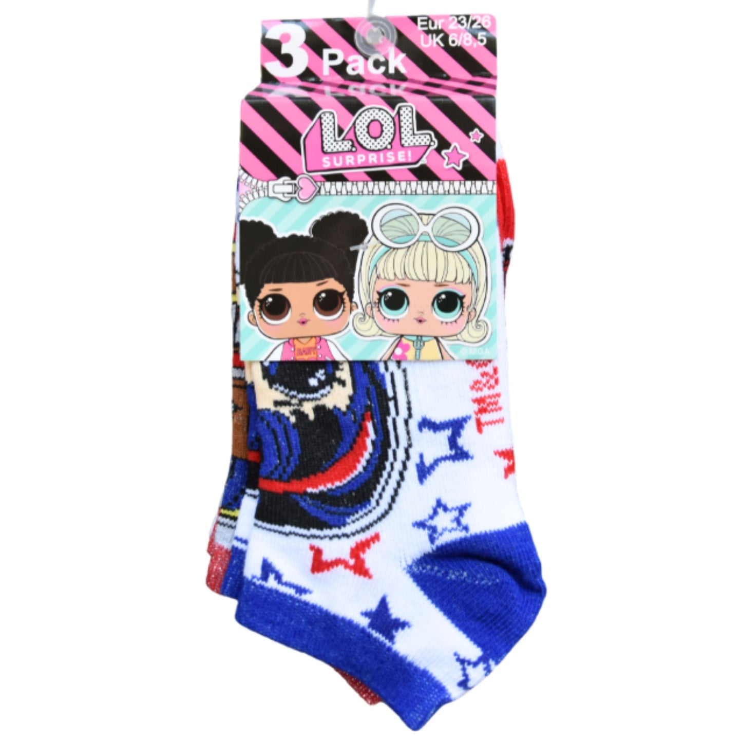 L.O.L. Surprise Kindersocken 6er - Pack Gr. 23-30