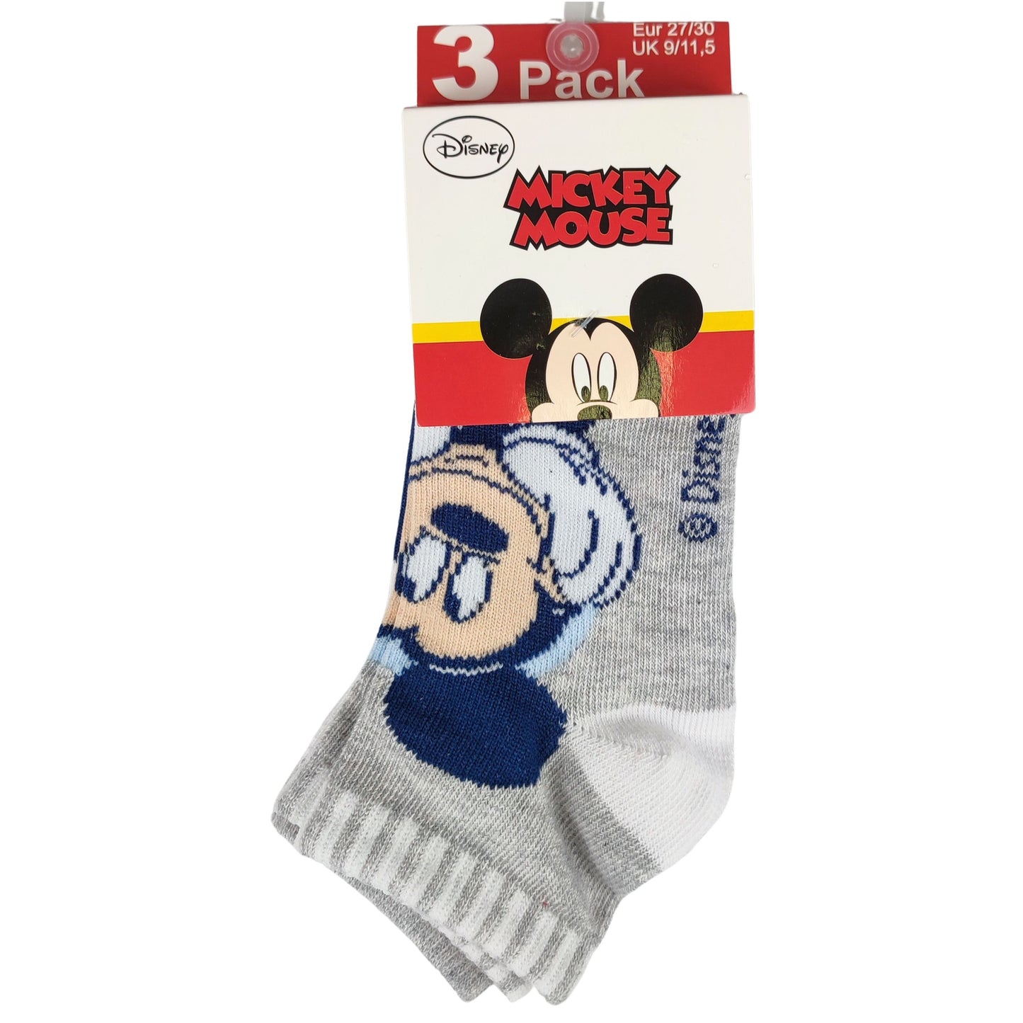 Mickey Mouse Kindersocken 3er - Pack Gr. 27-34