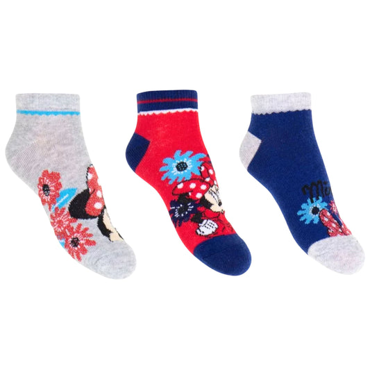 Minnie Mouse Kindersocken 3er - Pack Gr. 23-34