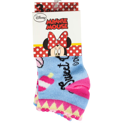 Minnie Mouse Kindersocken 3er - Pack Gr. 23-34