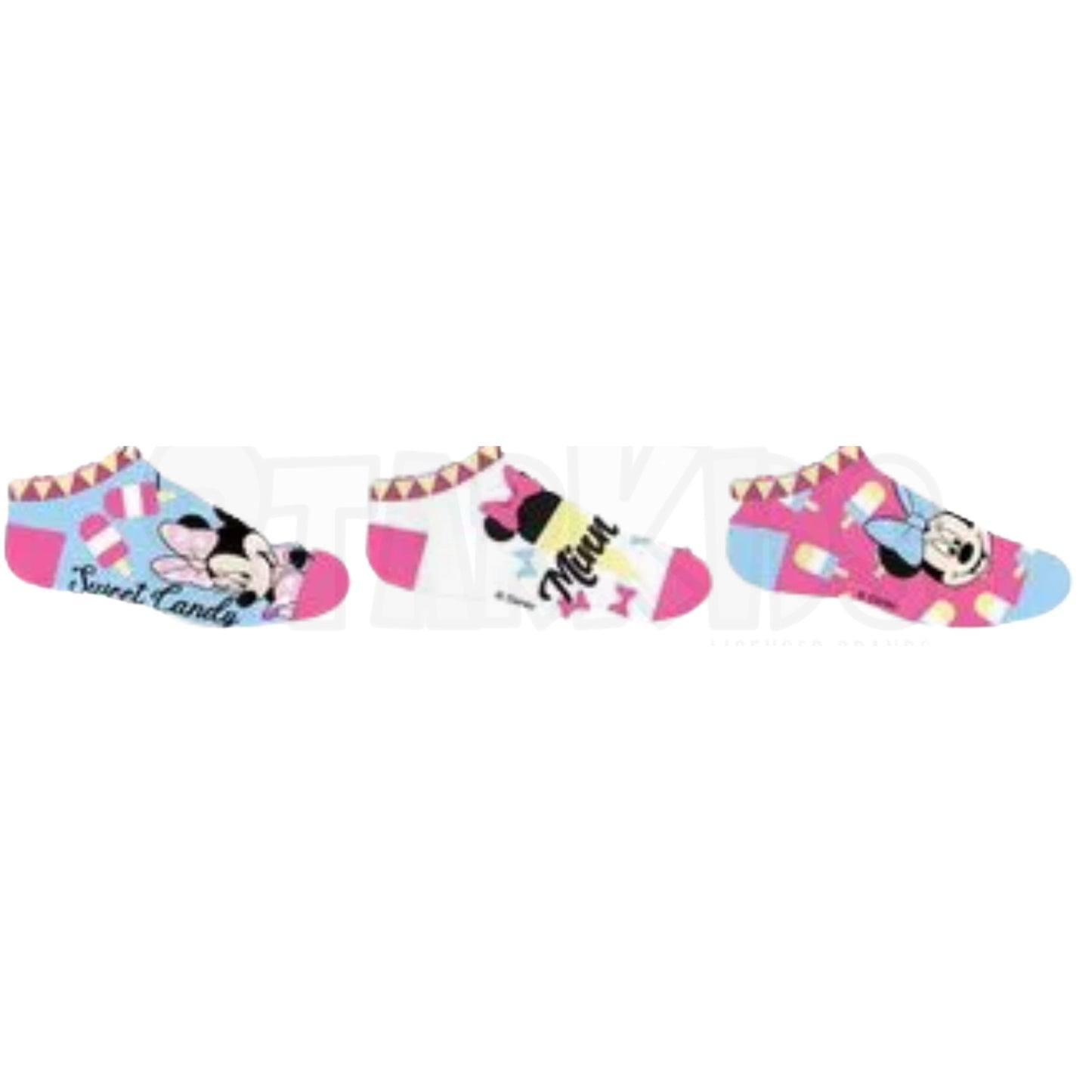 Minnie Mouse Kindersocken 3er - Pack Gr. 23-34