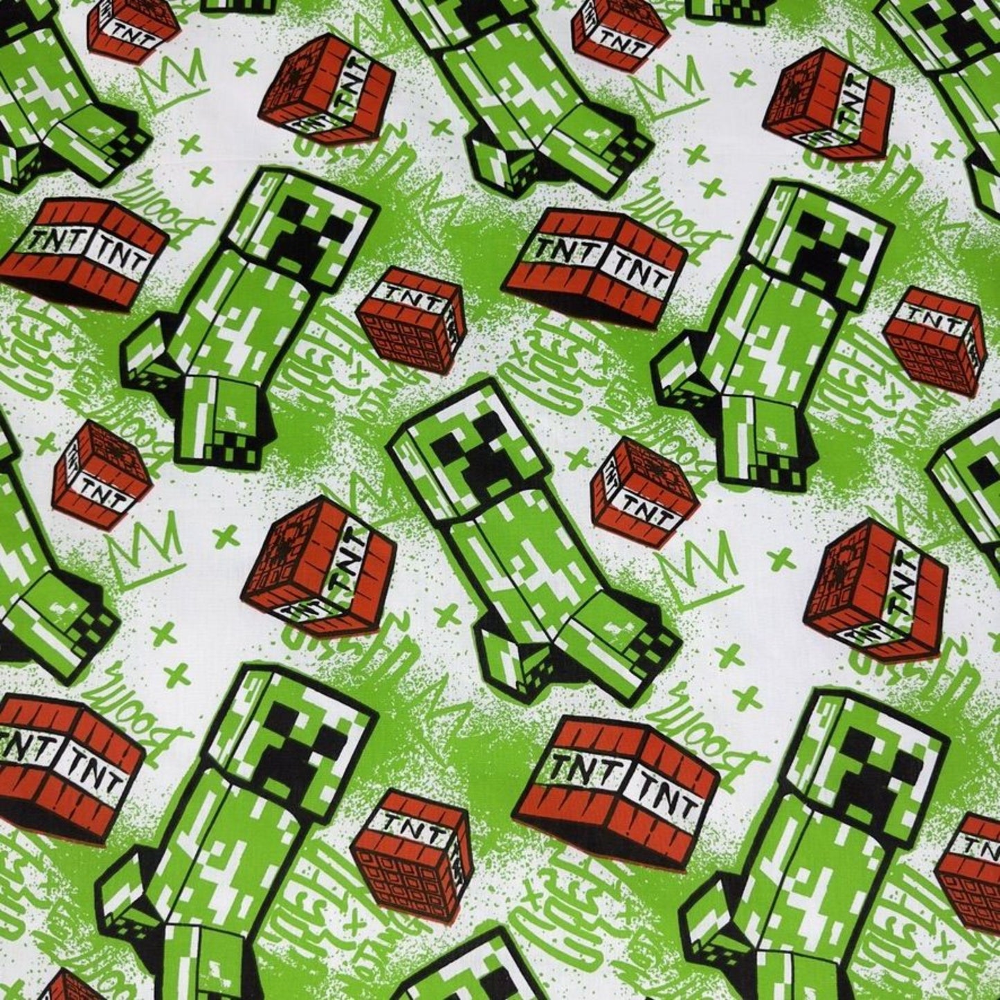 Kinderbettwäsche Minecraft Creeper Set 2-tlg. 135-140 x 200 cm