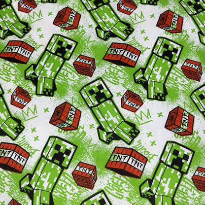 Kinderbettwäsche Minecraft Creeper Set 2-tlg. 135-140 x 200 cm
