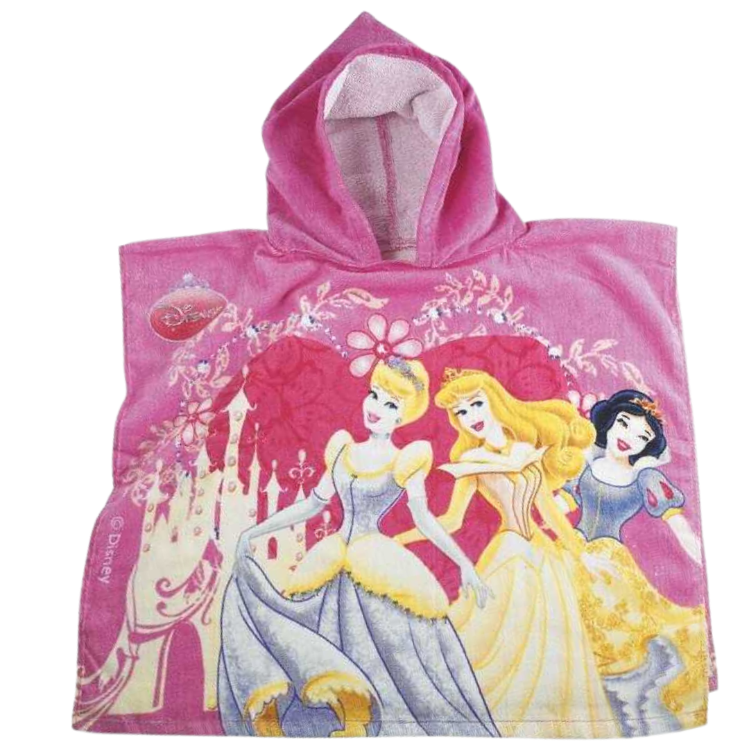 Disney Princess 3-teiliges Strandset mit Badeponcho Ball und Rucksack