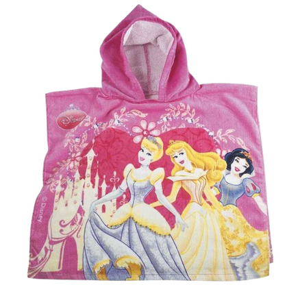Disney Princess 3-teiliges Strandset mit Badeponcho Ball und Rucksack