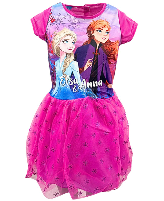 Disney Frozen Sommerkleid mit Tüll Gr. 92 - 128 cm