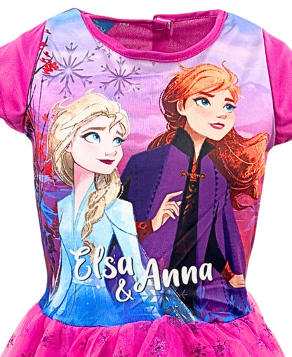 Disney Frozen Sommerkleid mit Tüll Gr. 92 - 128 cm
