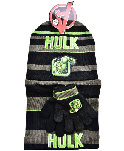 Hulk Marvel Winter Mütze Set 3-teilig