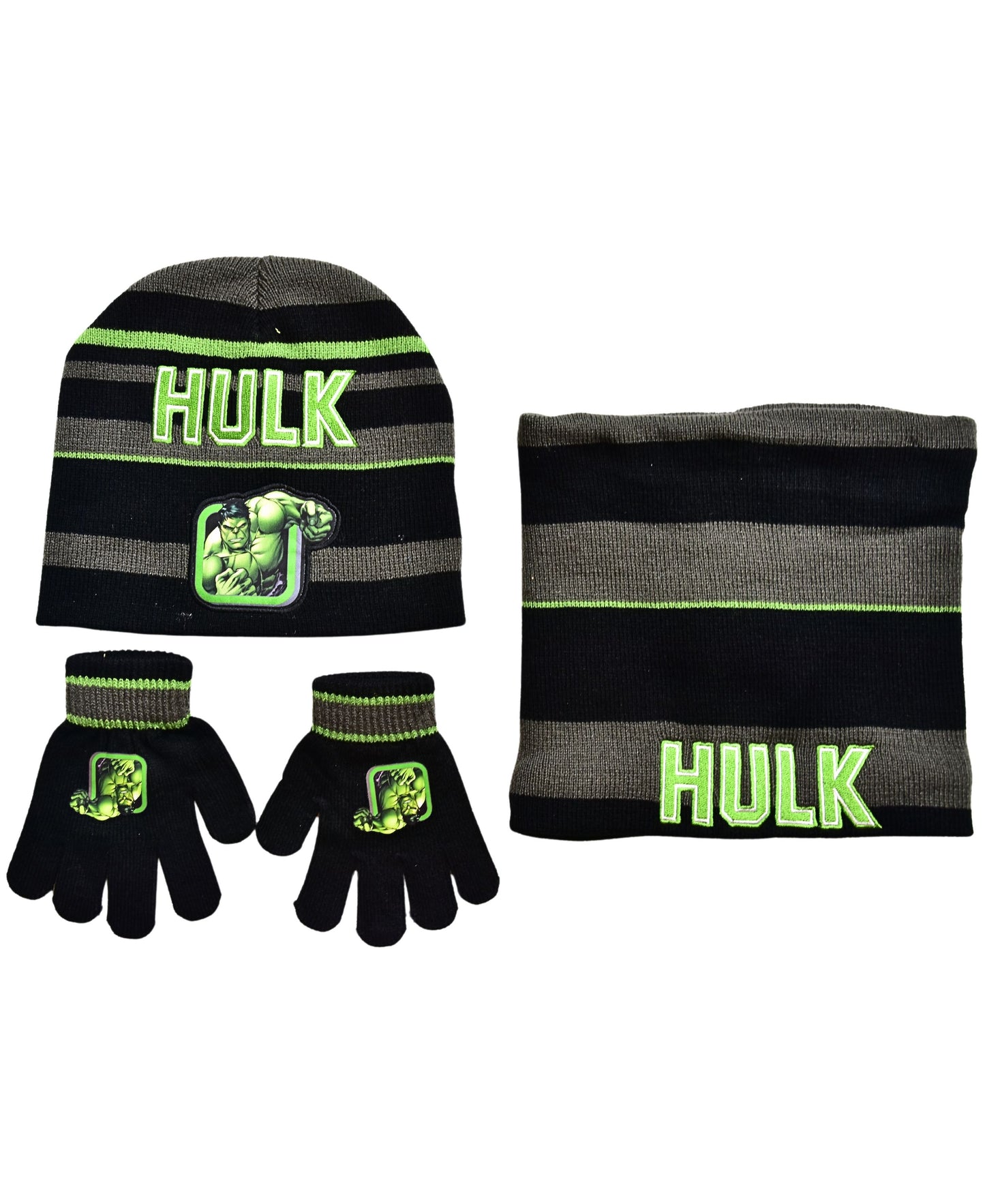 Hulk Marvel Winter Mütze Set 3-teilig