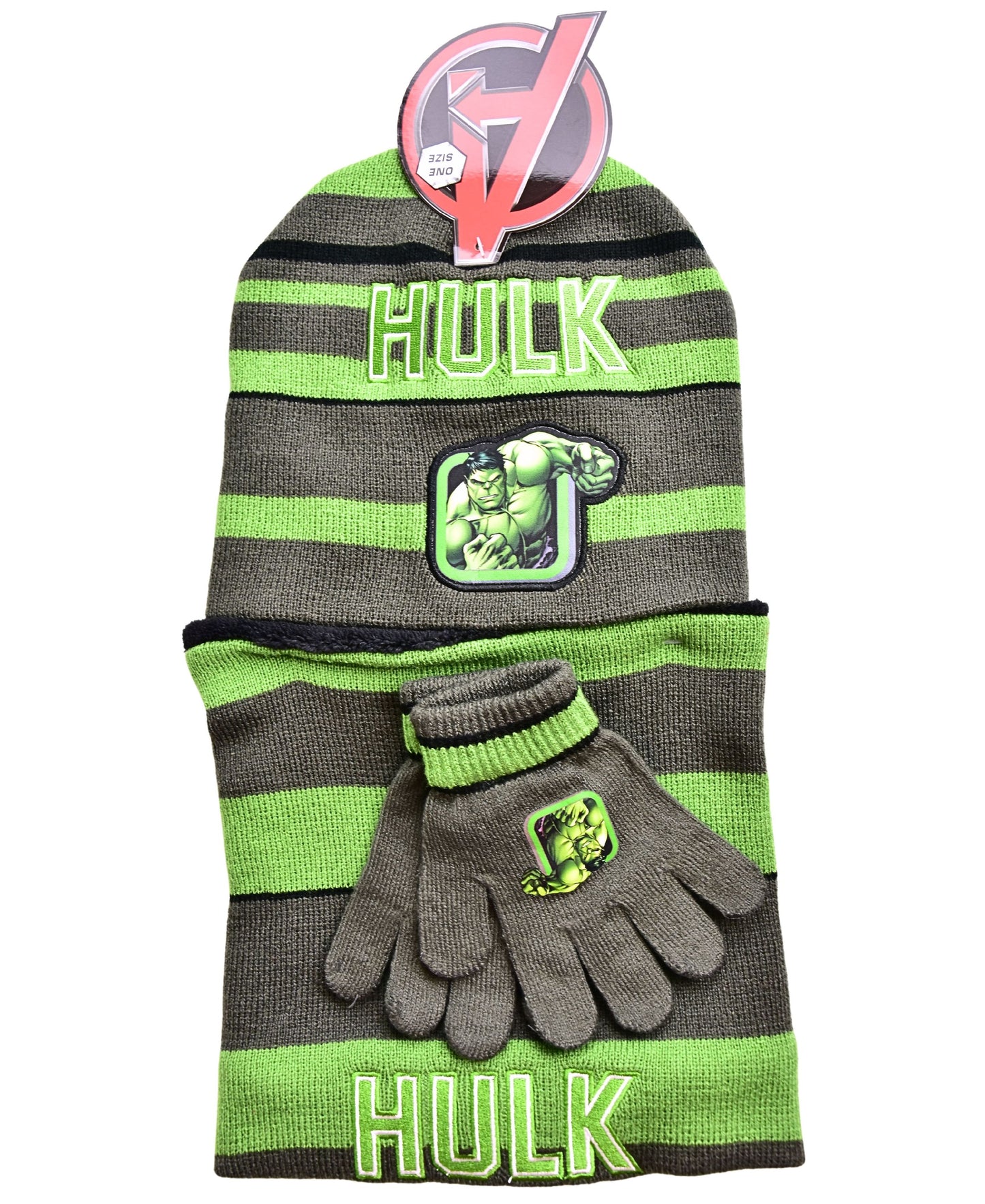 Hulk Marvel Winter Mütze Set 3-teilig