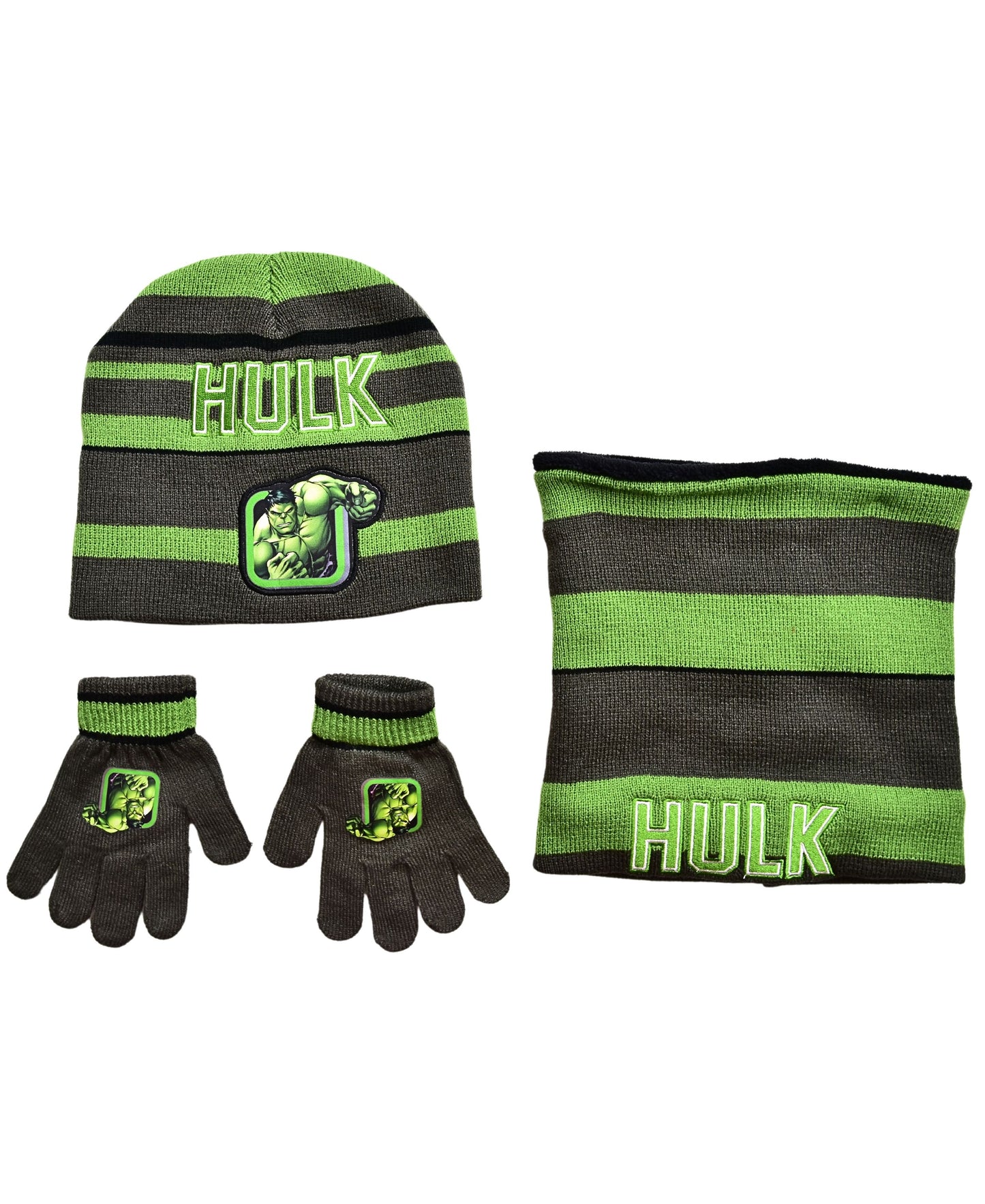 Hulk Marvel Winter Mütze Set 3-teilig