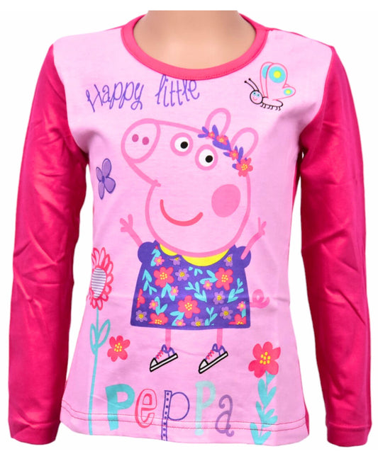 Langarmshirt Peppa Pig für Mädchen