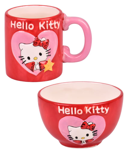 Hello Kitty 2tlg. Set  Tasse & Schüssel