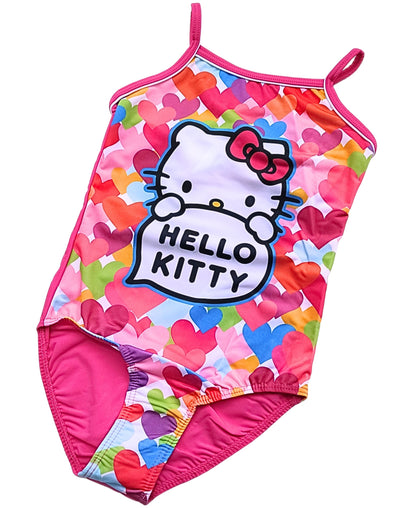 Hello Kitty Badeanzug  mit Herzen Gr.98 -128 cm