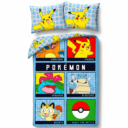 Pokémon Wende-Kinderbettwäsche Set 2-tlg. 135-140 x 200 cm