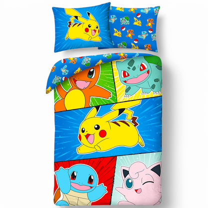Pokémon Wende-Kinderbettwäsche Set 2-tlg. 135-140 x 200 cm