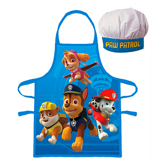 Paw Patrol Kochschürze Set mit Kochmütze - Team Chase
