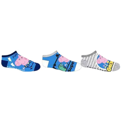 Peppa Pig Kindersocken George 3er - Pack Gr. 23-34