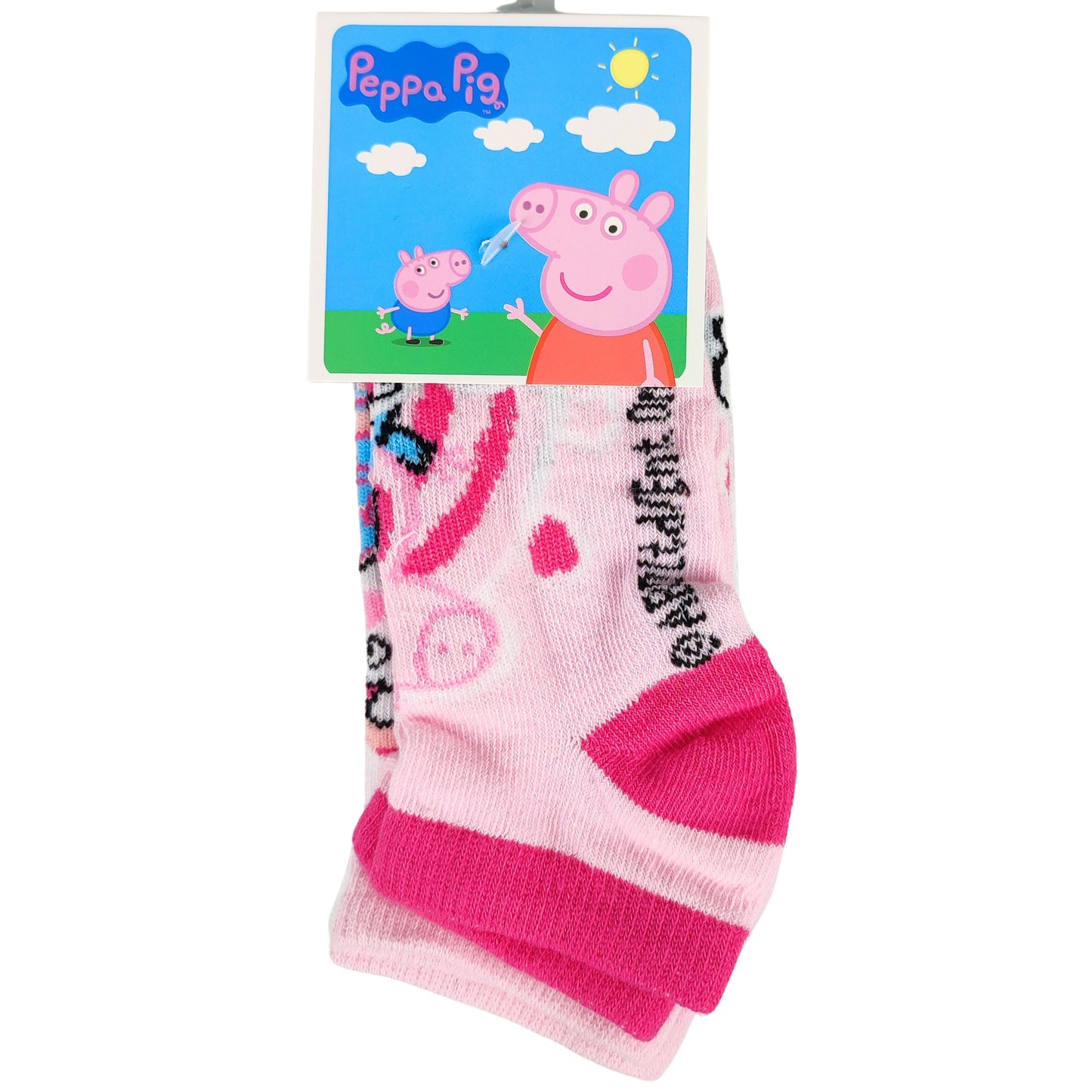 Peppa Pig Kindersocken 3er - Pack Gr. 27-34