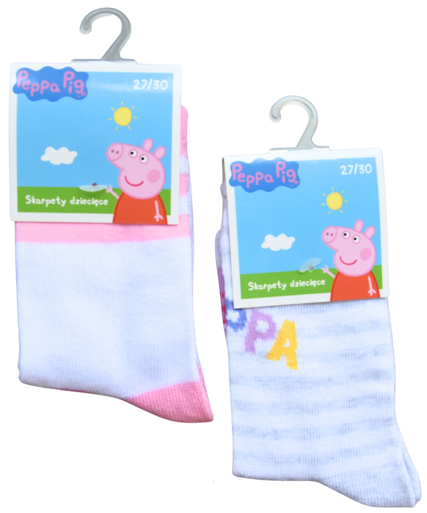 Peppa Pig Kindersocken 2er - Pack Gr. 27-34