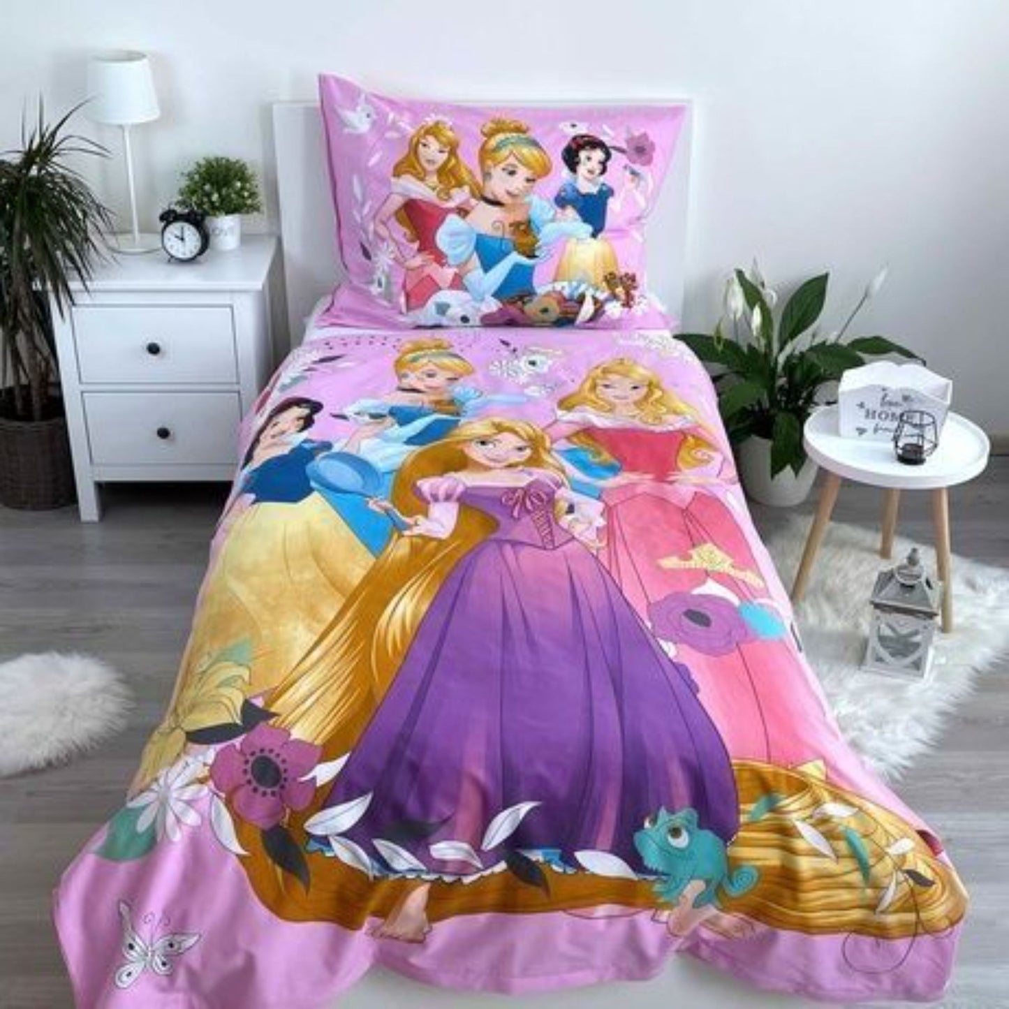Disney Princess Kinderbettwäsche Set 2-tlg. 135-140 x 200 cm