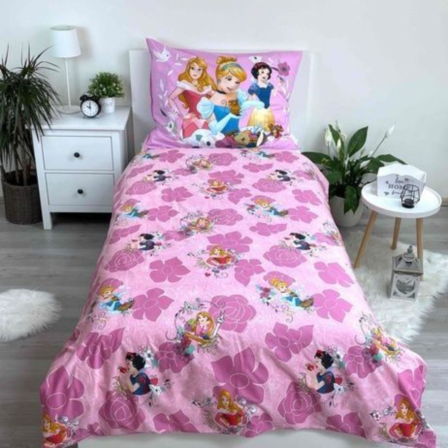 Disney Princess Kinderbettwäsche Set 2-tlg. 135-140 x 200 cm