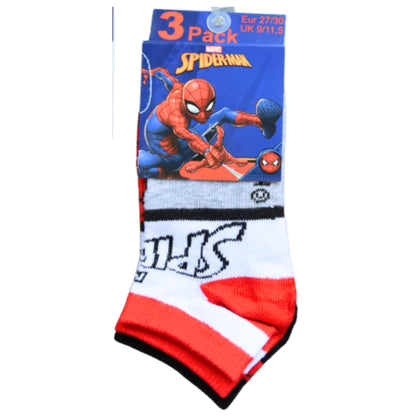 Spider-Man Kindersocken 3er - Pack Gr. 23-26