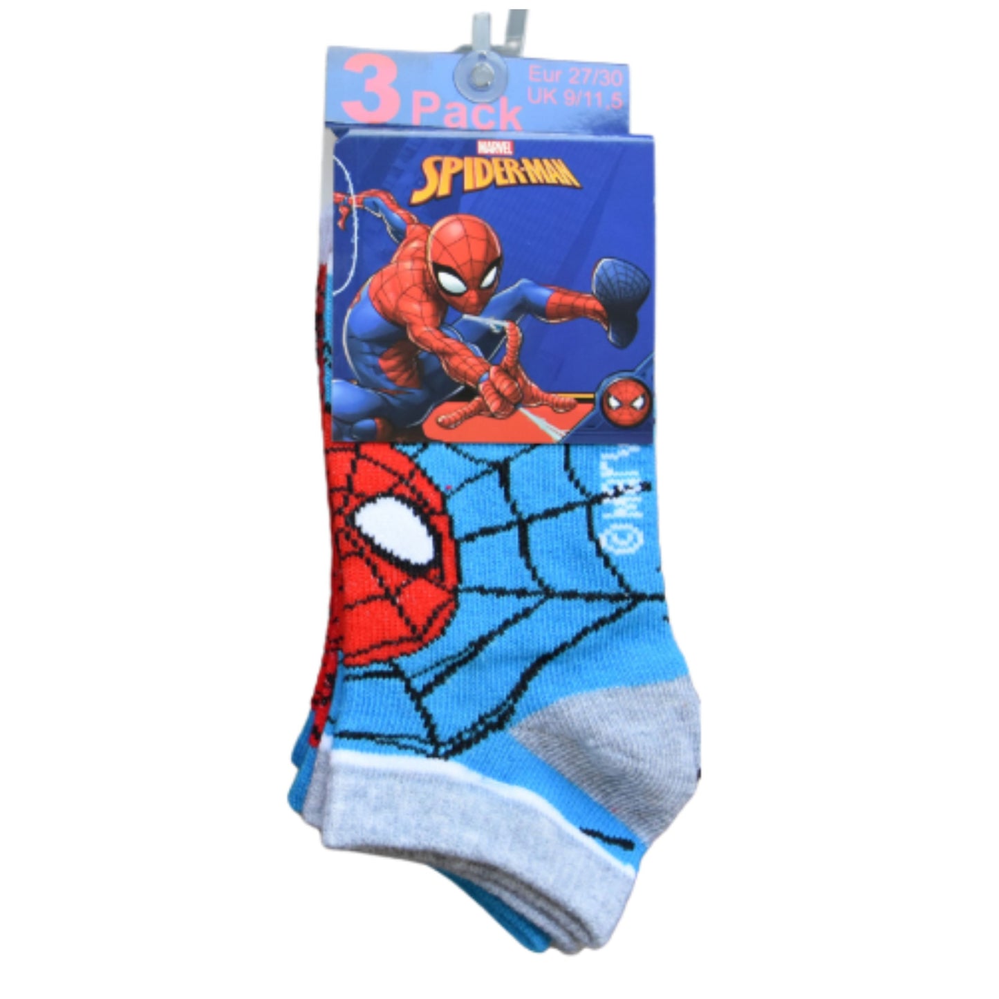Spider-Man Kindersocken 3er - Pack Gr. 23-26
