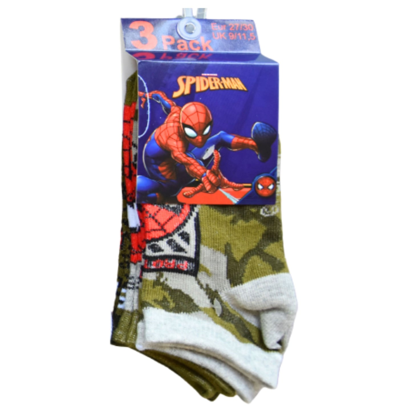 Spider-Man Kindersocken 3er - Pack Gr. 23-26