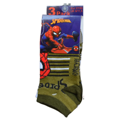 Spider-Man Kindersocken 3er - Pack Gr. 23-34