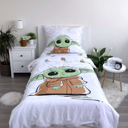 Bettwäsche Set Star Wars -Baby Yoda 2-tlg. 135-140 x 200 cm